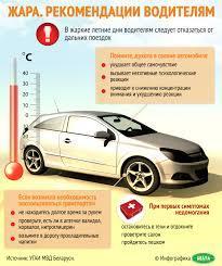 Столичная Госавтоинспекция рекомендует водителям следить за своим самочувствием в жаркую погоду