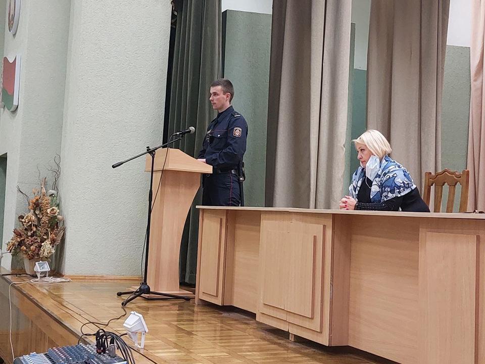 Встреча учащихся 1 курса Минского государственного профессионального лицея 3 машиностроения с заместителем председателя КДН Абрамович Ольгой Сергеевной