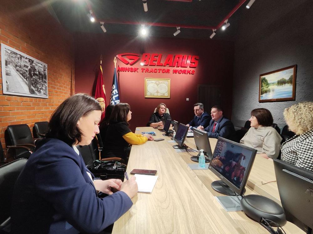 Заседание президиума Совета 24 февраля 2023 года проходило на ОАО "Минский тракторный завод", самой большой первичной профсоюзной организации в Республике Беларусь